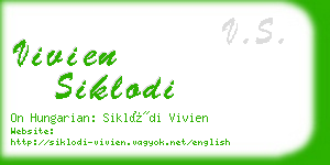 vivien siklodi business card